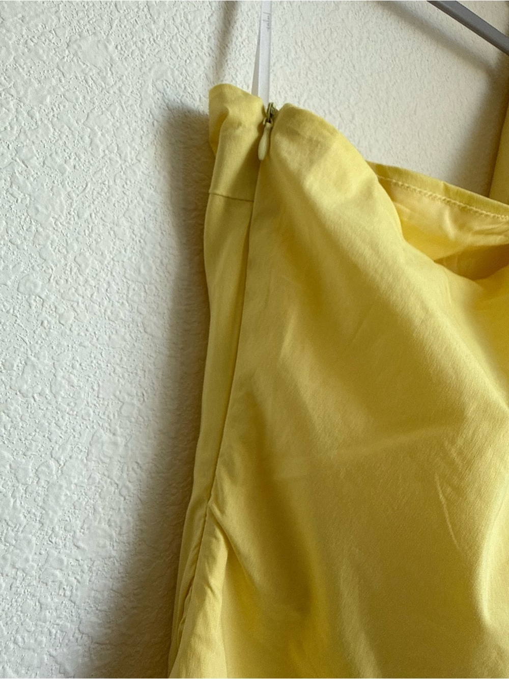 Lulu's One-Shoulder Lemon Mini Dress with White Daisy - Picture 7 of 12